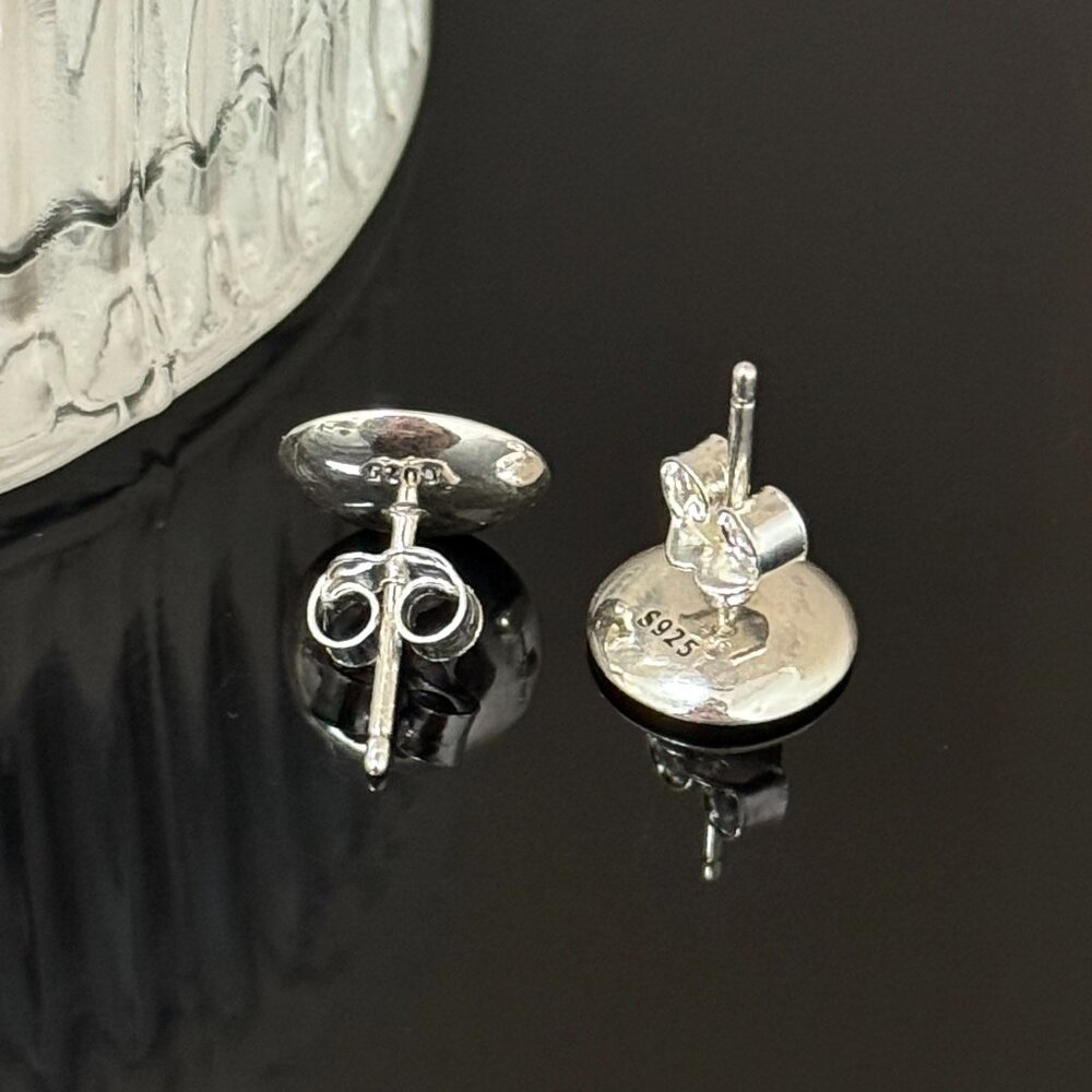 Puerto Rico Earrings S925 Sterling Silver Handmade Ear Stud - Picture 4 of 5